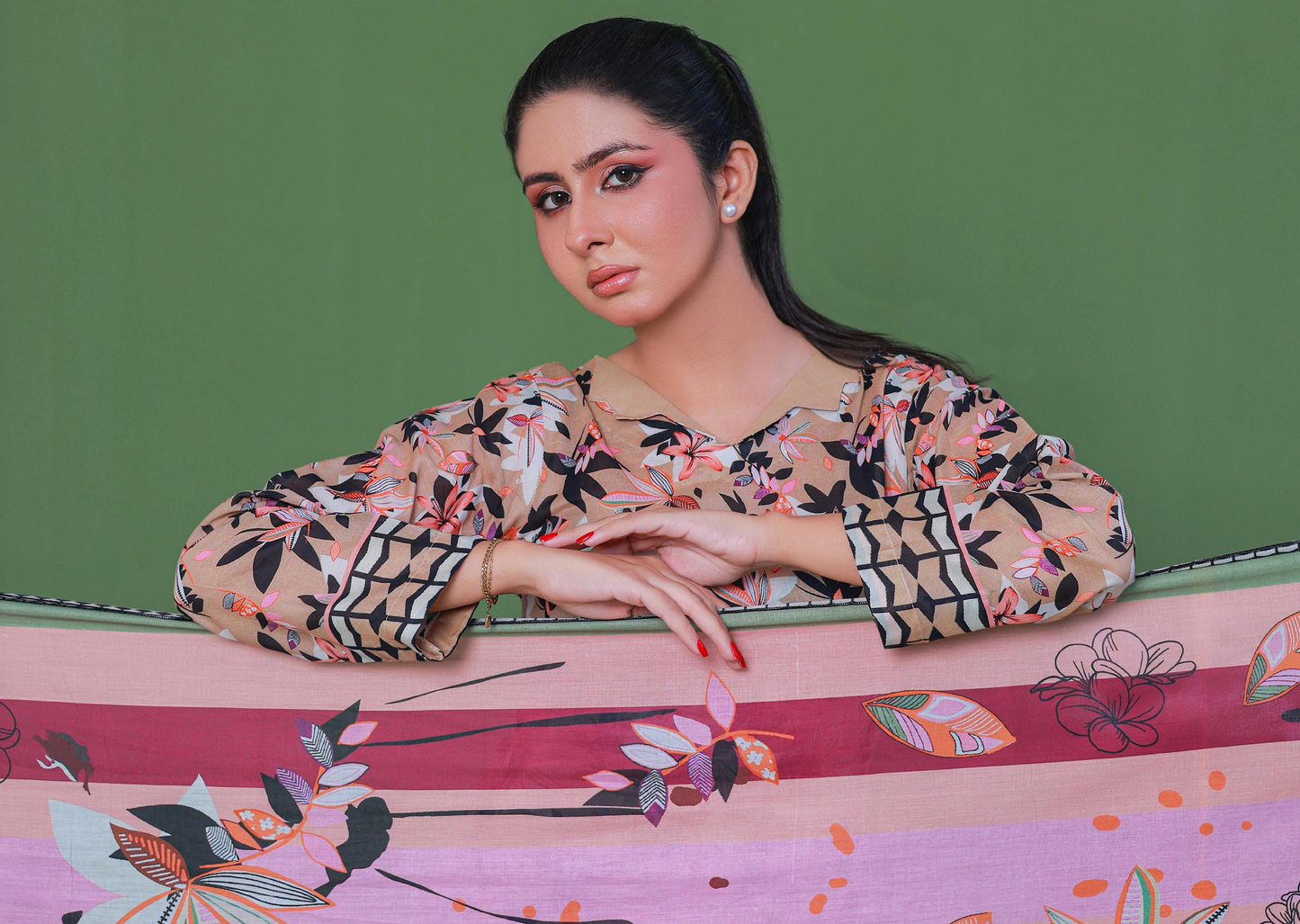 Leaves By Jawed Arts 100% Original Unstitched Lawn 3 Piece in Wholesale 🔥❤️