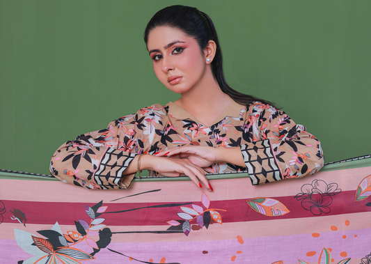 LEAVES By Jawed Arts®️ 🌿  ✨ Premium Unstitched 3pcs Printed Collection ✨