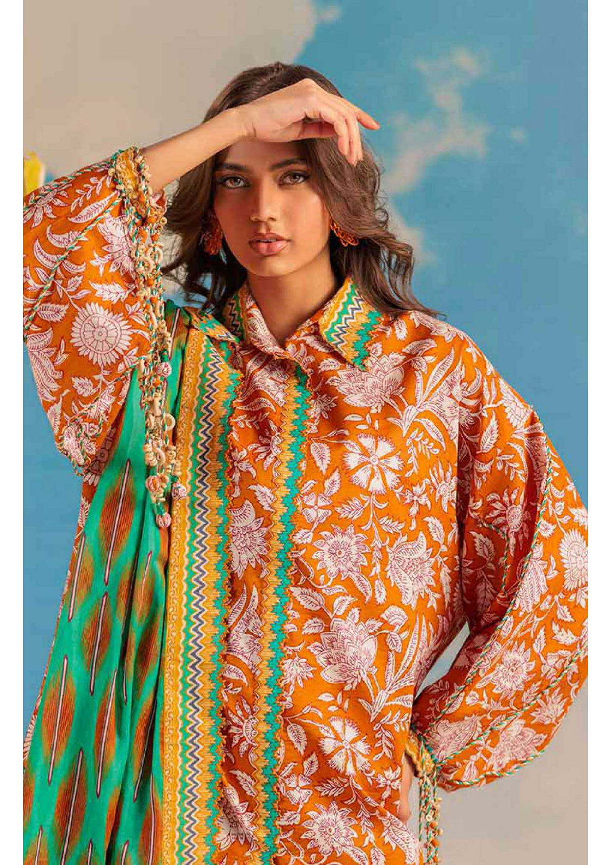 BONANZA DORIA LAWN UNSTITCHED 3 PIECE โก๐๐