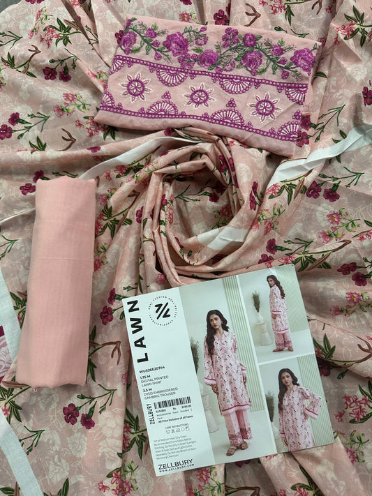 Zellbury D.C:-WUS26E20744 Digtal Printed Lawn 2Pcs Collection