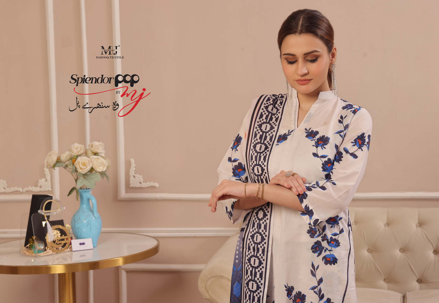 100% Original Spiendor Pop by MoosaJee Farooq Textile Lawn Unstitched 3 Pieces ❤️🔥