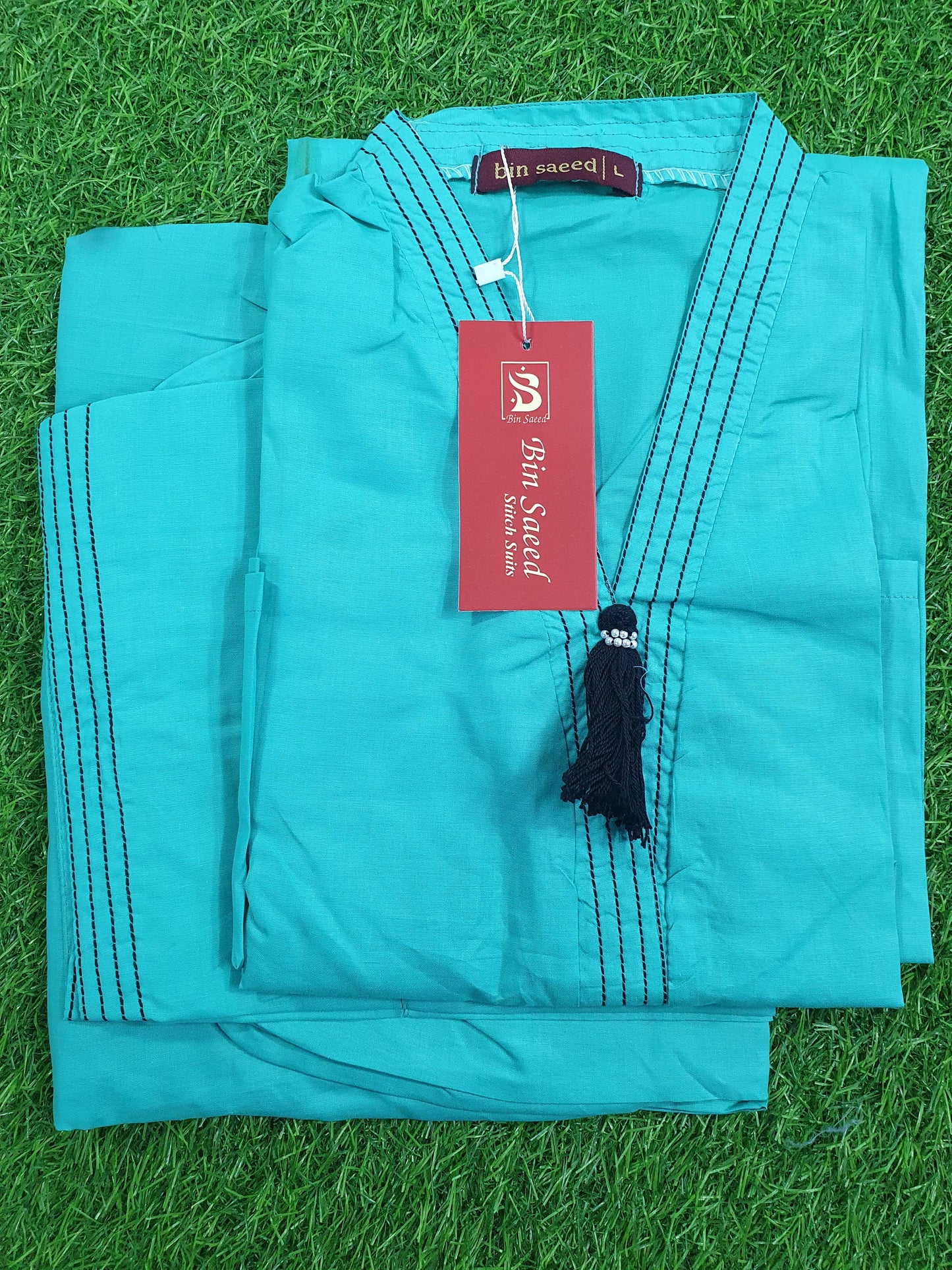 Bin Saeed light Blue Stitched 2Pcs Dyed Collection