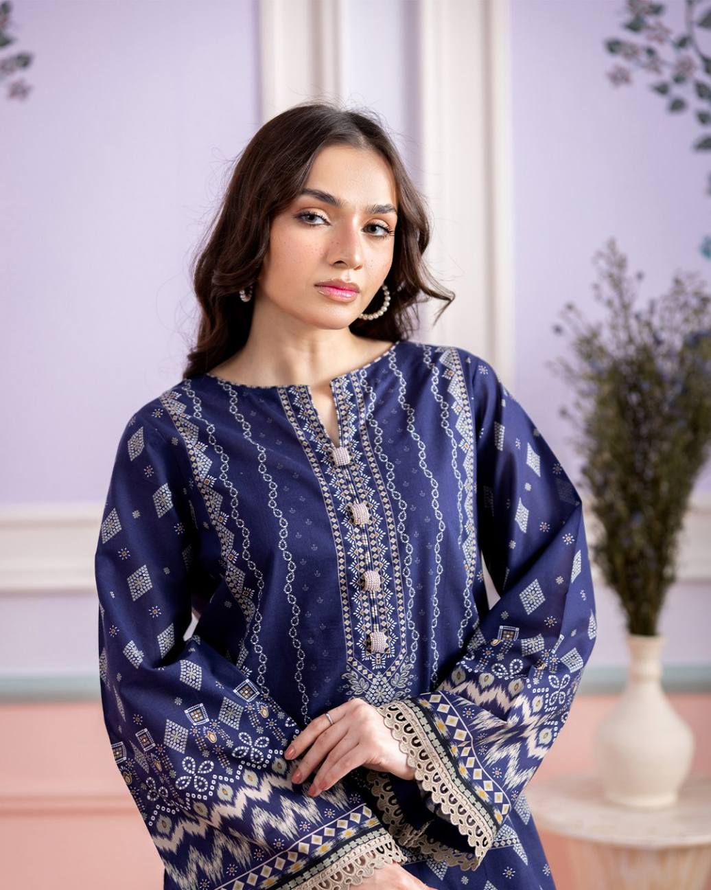 ZELLBURY Unstitched Lawn Collection 2026 Design #WUS26X30547