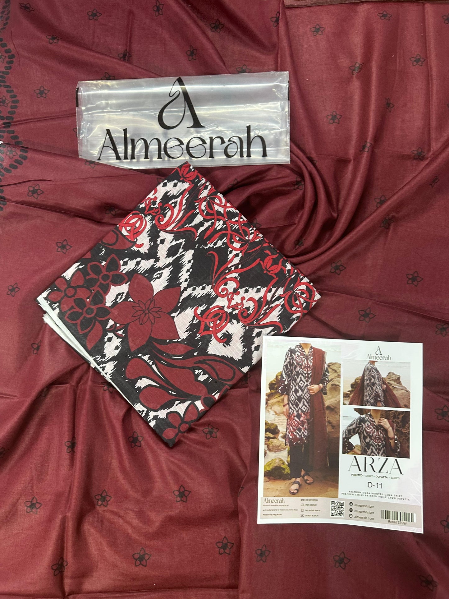 Almeerah ARZA – PRINTED D-11 2PC Premium Lawn Collection