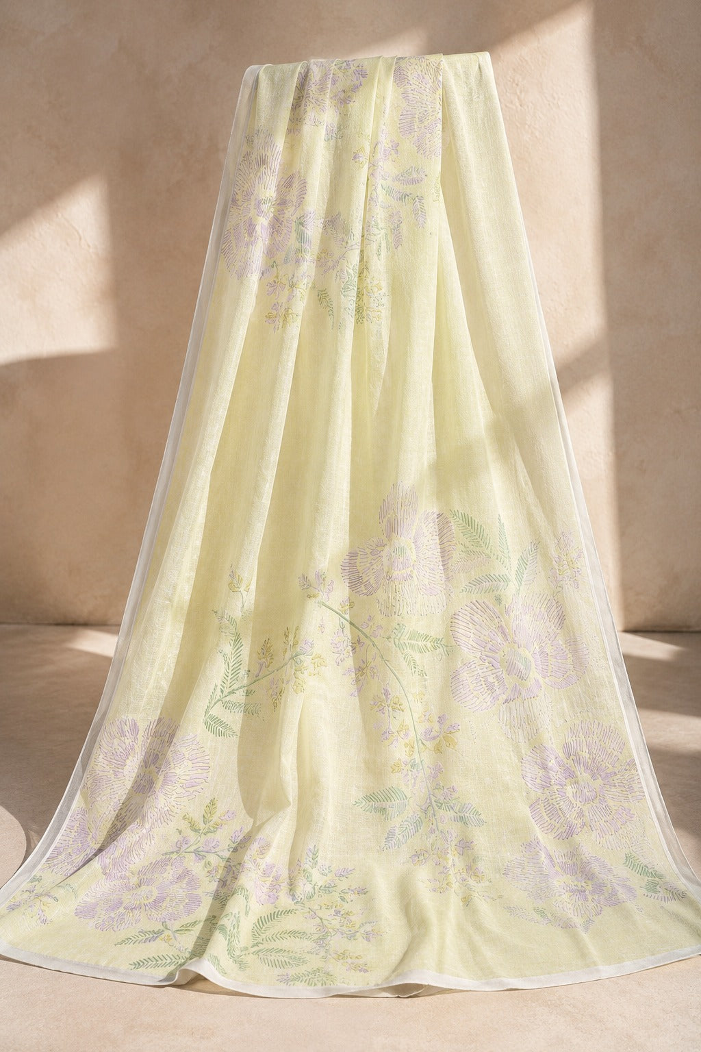 EGO 100%Original Yellow Digital Printed Lawn Dupatta Collection