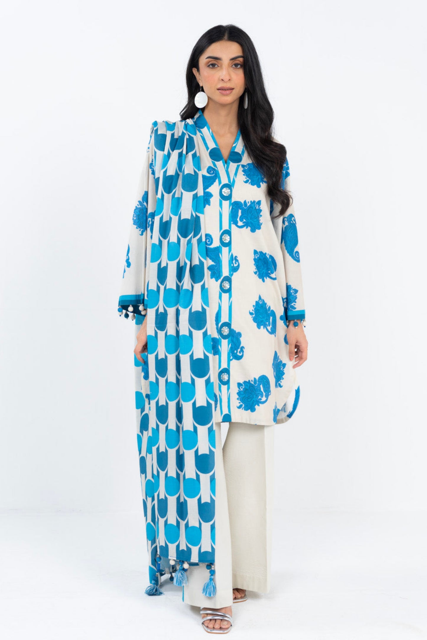 Alkaram 100% Original Lawn 3 Piece ๐๐งก