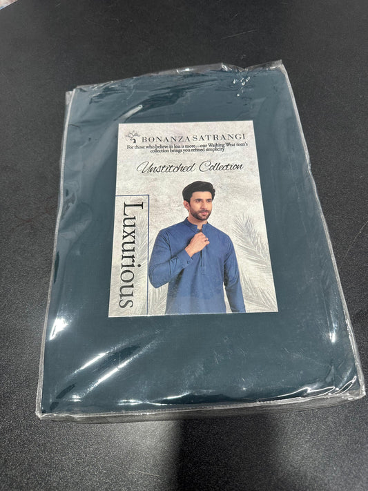 BONANZA SATRANGI GENTS UNSTITCHED SHALWAR KAMEEZ WASH & WEAR SUIT ✨🔥