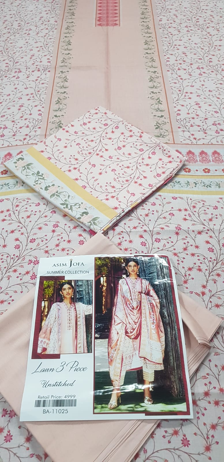 Asim Jofa Lawn Printed 3PC In Wholesale Price