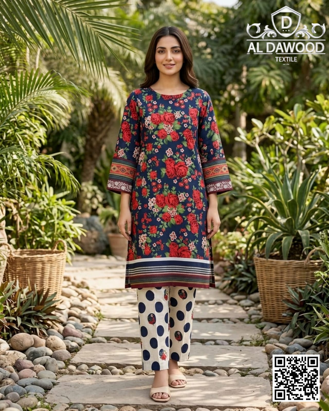 Al Dawood Design #01 Textile (S+T) Unstitched Printed Collection