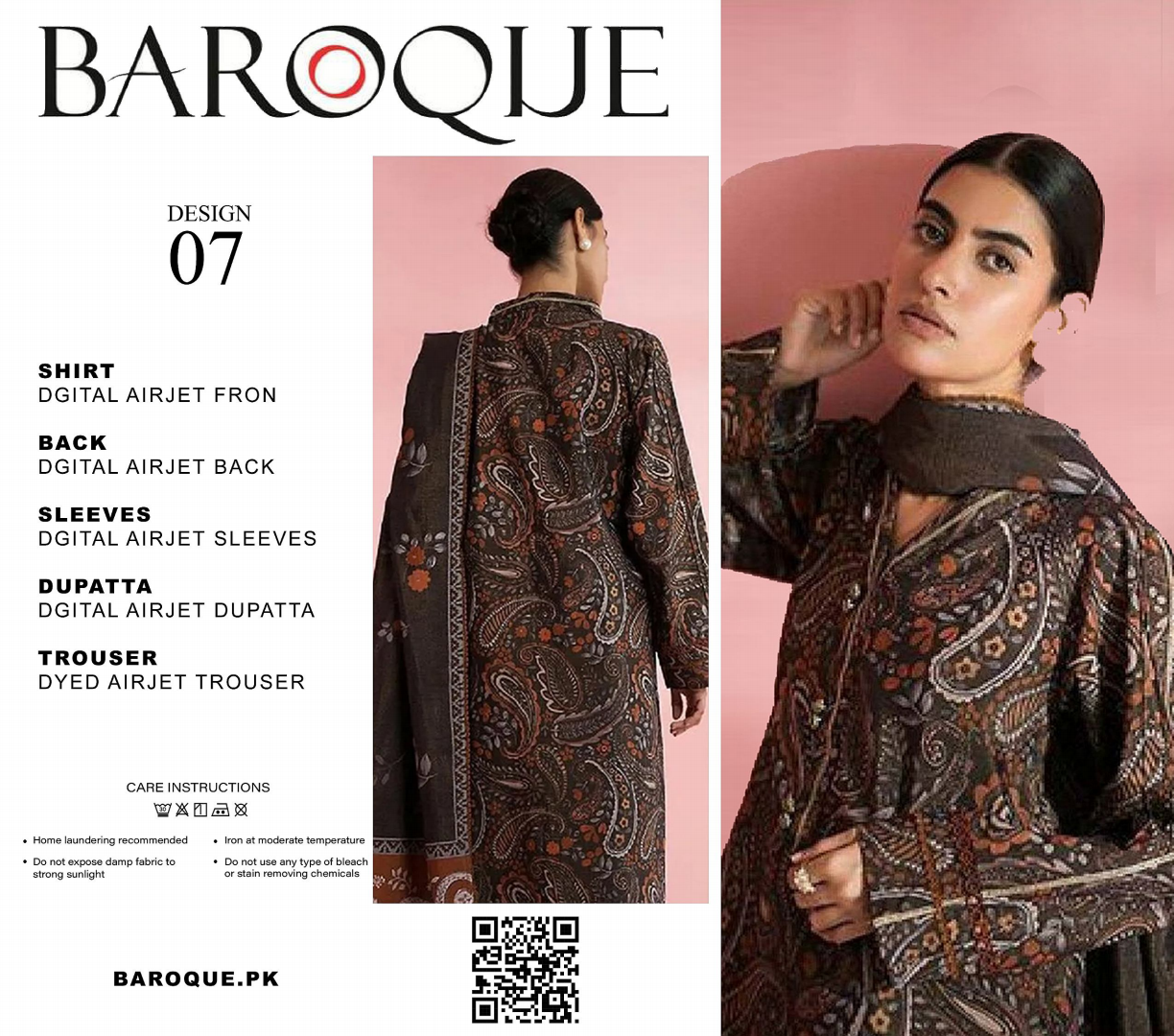 GulAhmed,Khaadi,Zellbury,Ego,Salitex,CrossStitch,Nishat,Firdous,Baroque,Maria.B,Alkaram ,SanaSafinaz Printed Unstitched 3P in 1299π΅π°π