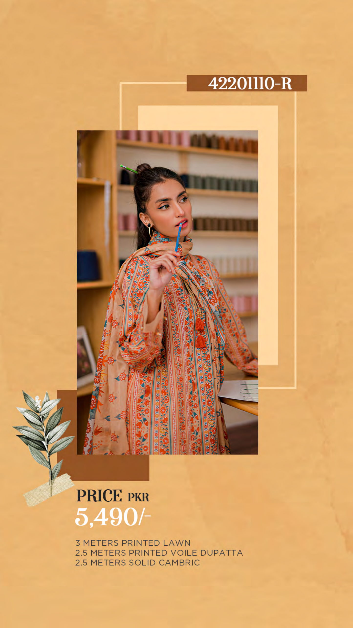 Nishat Unstitched Lawn 3 Piece ✨✅