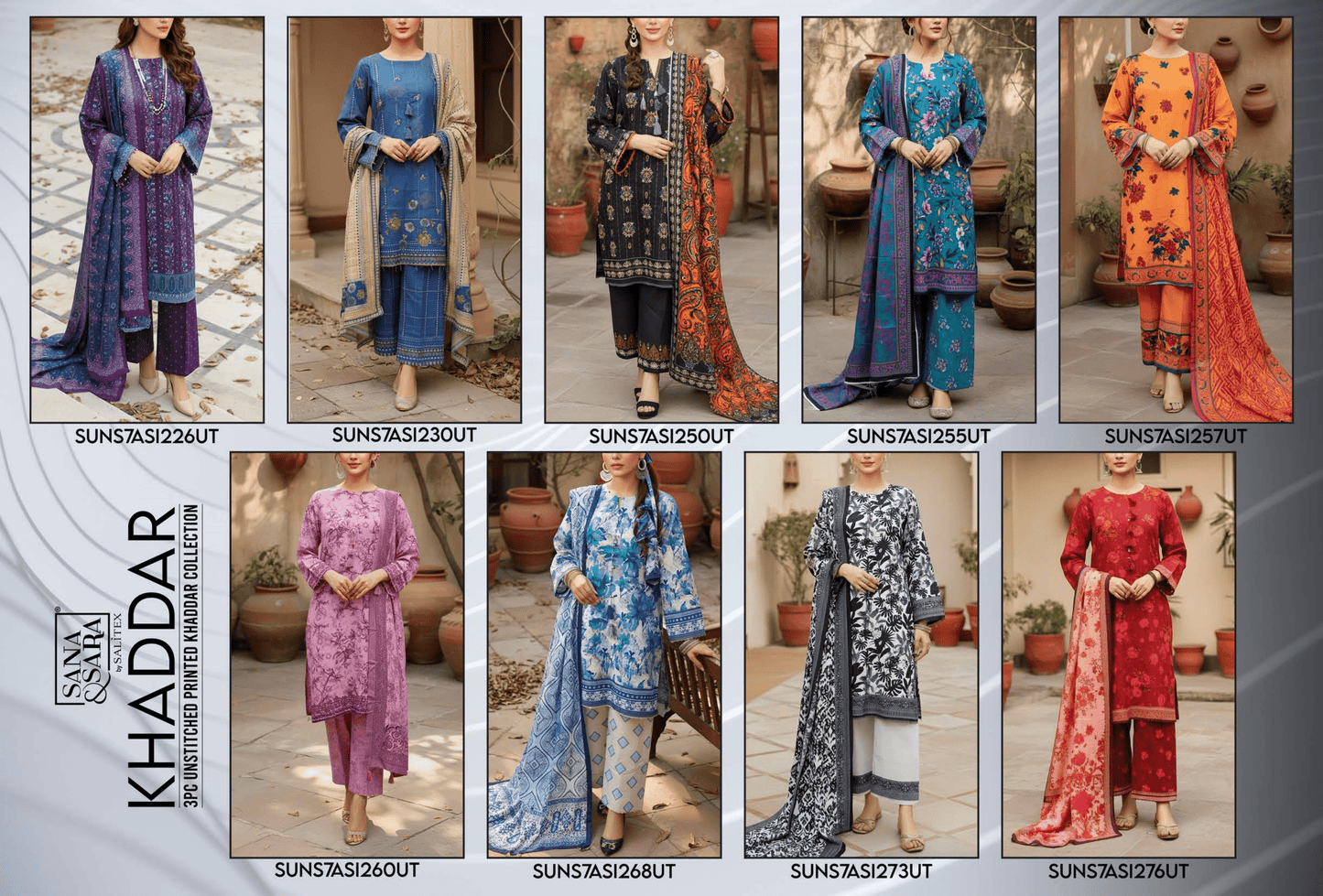 Salitex Khaddar Unstitched 3 Piece ๐ฅโจ