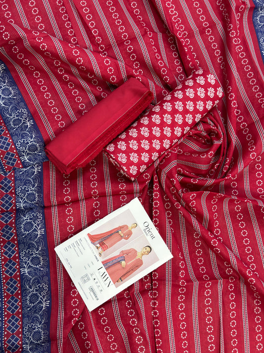 Orient Unstitched Lawn 3 Piece Collection D.C:- OTL-24-196