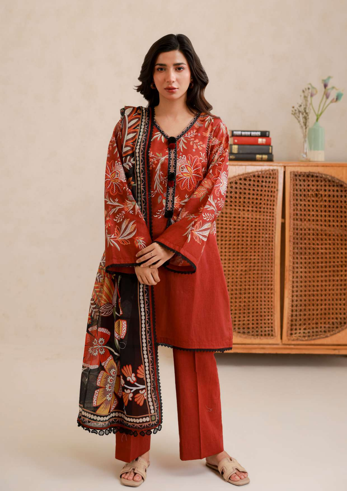 ZELLBURY Unstitched Lawn Collection 2026 Design #WUS26X30750