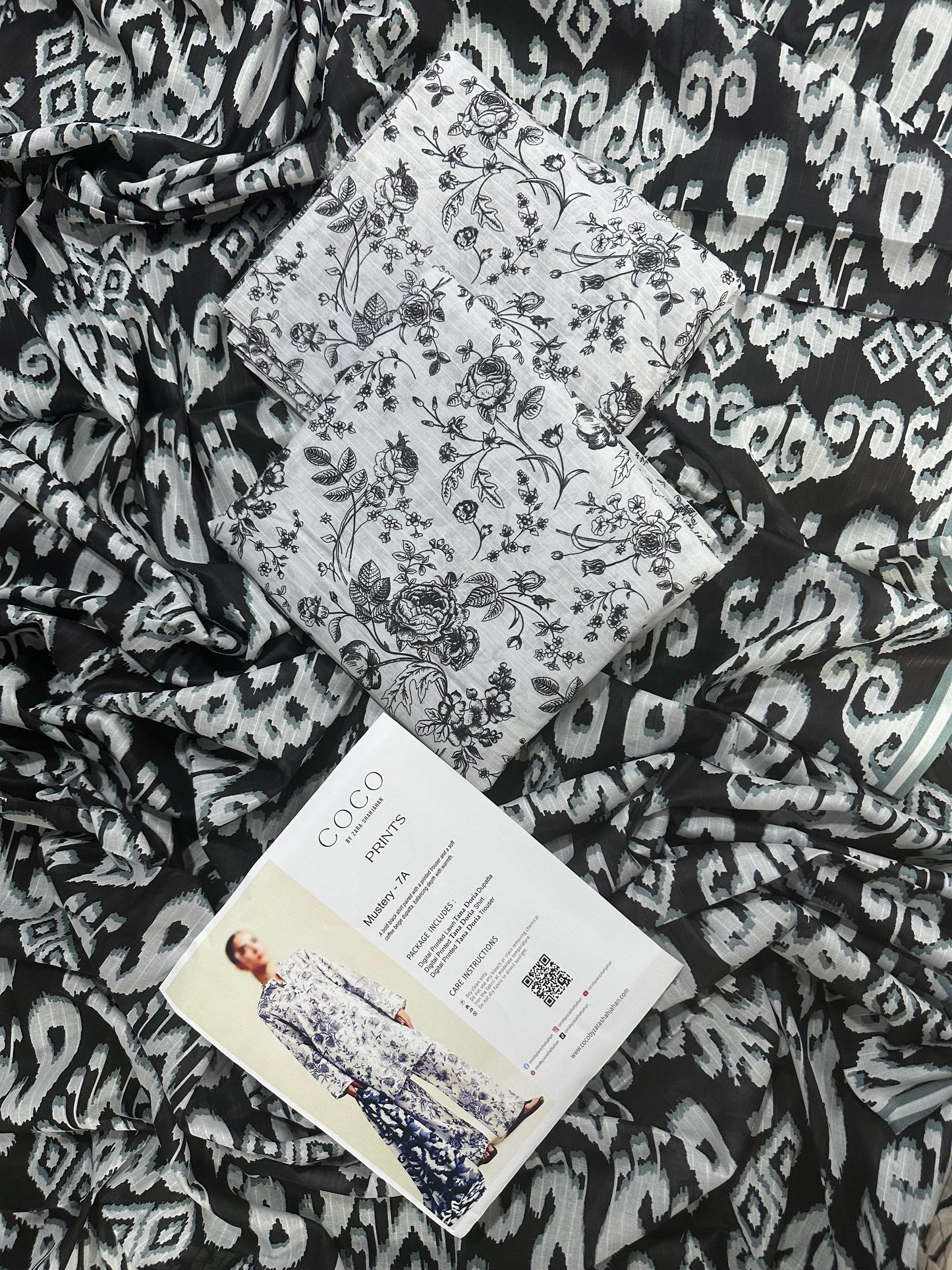 COCO Mustery - 7A - PRINTS 3PCS UNSTITCHED COLLECTION