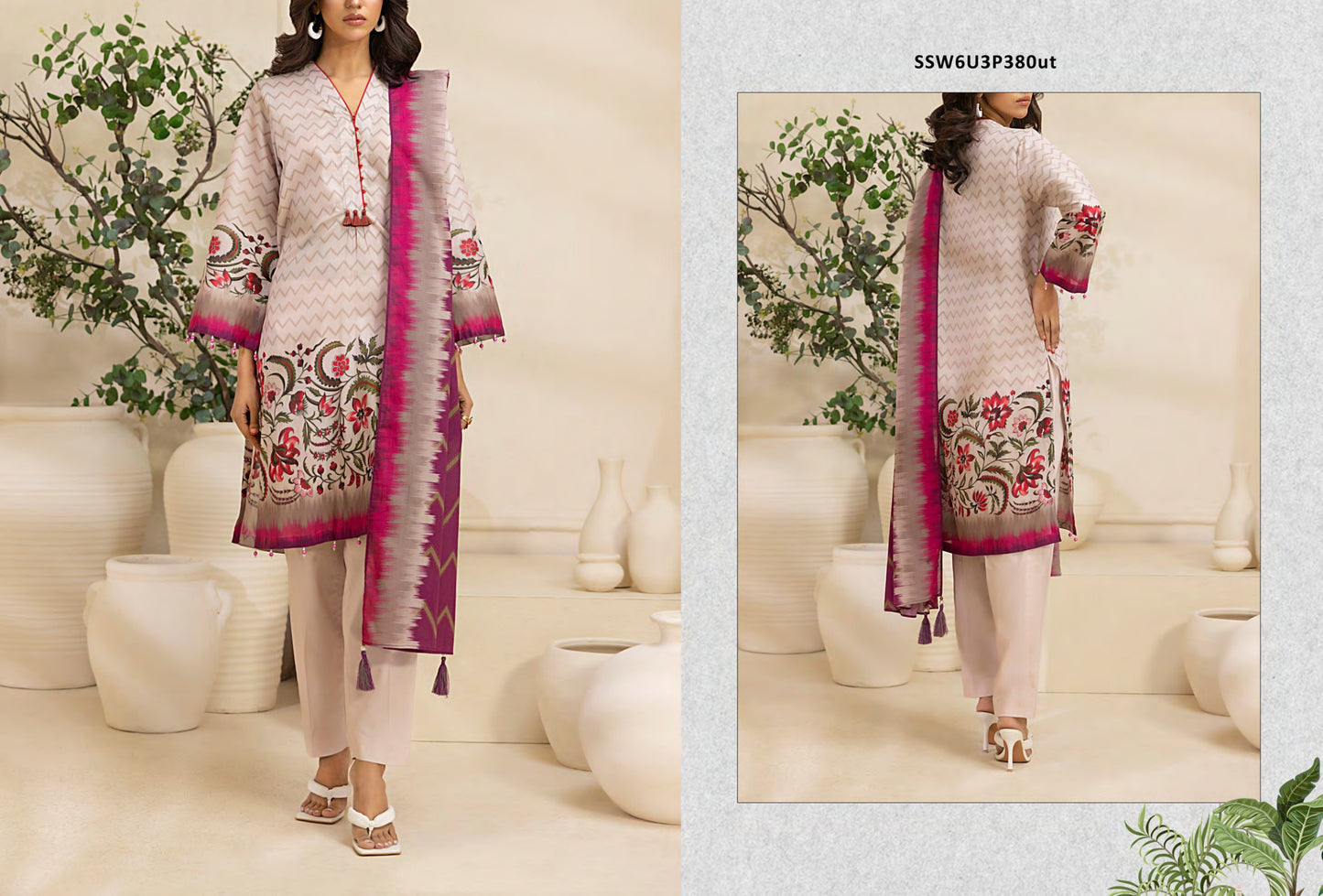 SALITEX FLORA VOL-I 100% Original Lawn ❤️ by SANA& SARA