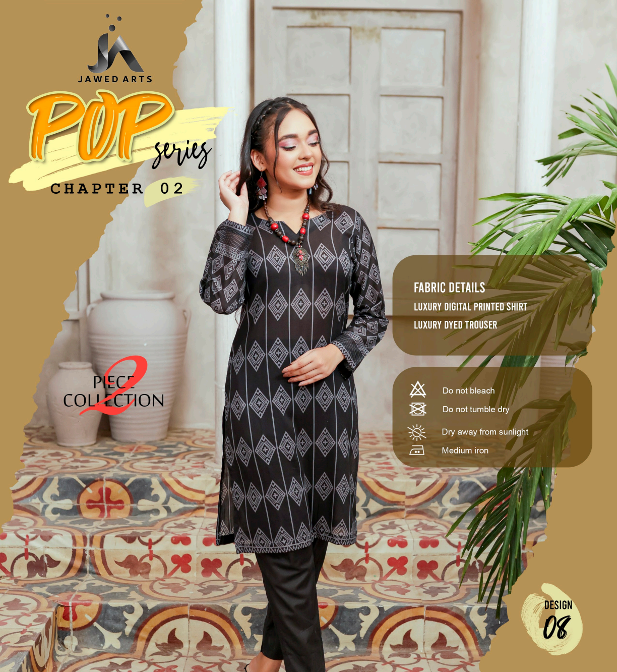 Pop(S+T) Series 2Pcs Collection By Jawed Arts®️ Chapter #02 Design No: 8