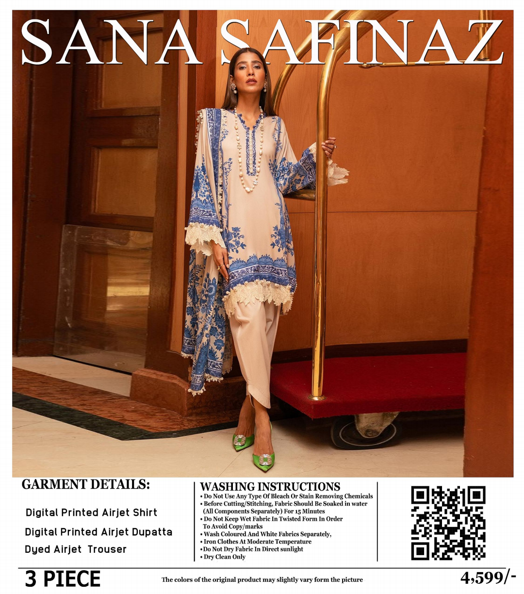 Sana Safinaz Lawn Unstitched 3 Pieces ❤️🔥
