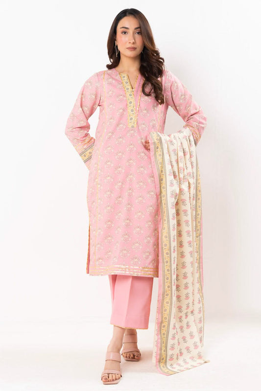 Alkaram Digital Printed Lawn 3 Piece ๐๐งก