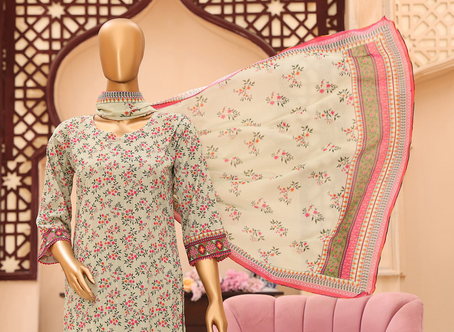 ZEENAT By MTF 100% ORIGINAL CHIKENKARI TROUSER 3PCS ππΌβ€οΈ