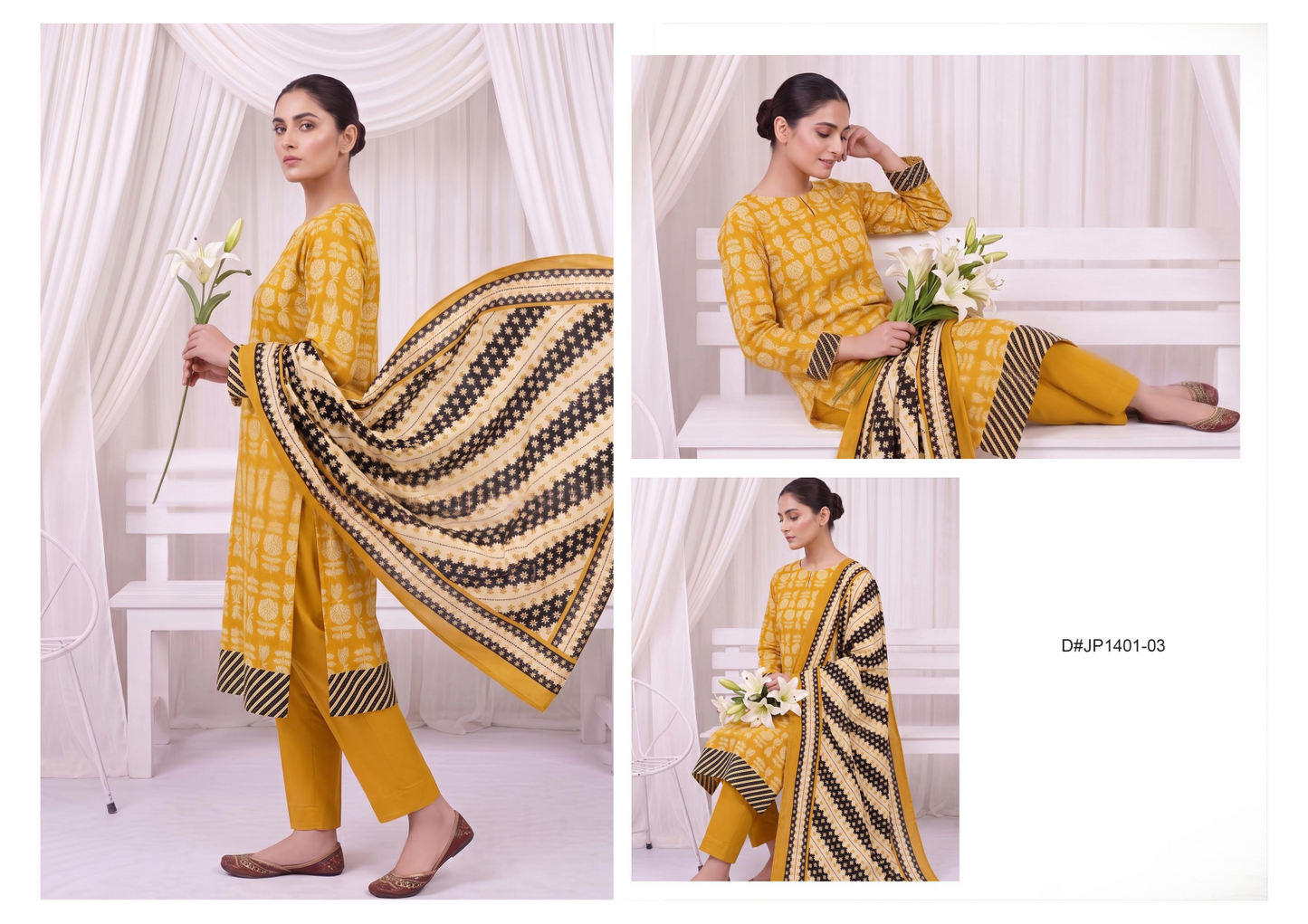 Izhaan MJ Pink D #03 - 3pcs Printed Collection