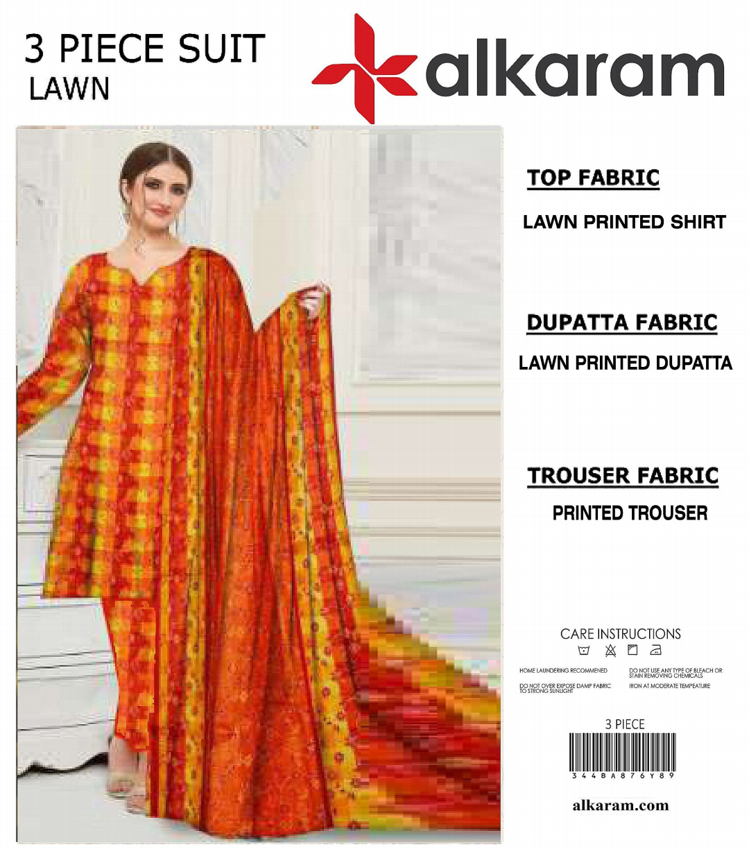 Alkaram Unstitched Lawn 3 Pieces in Wholesale Price π₯β€οΈ