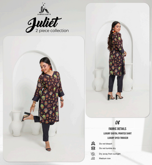 Juliet (S+T) Series 2Pcs Collection By Jawed Arts®️ Design No: 8