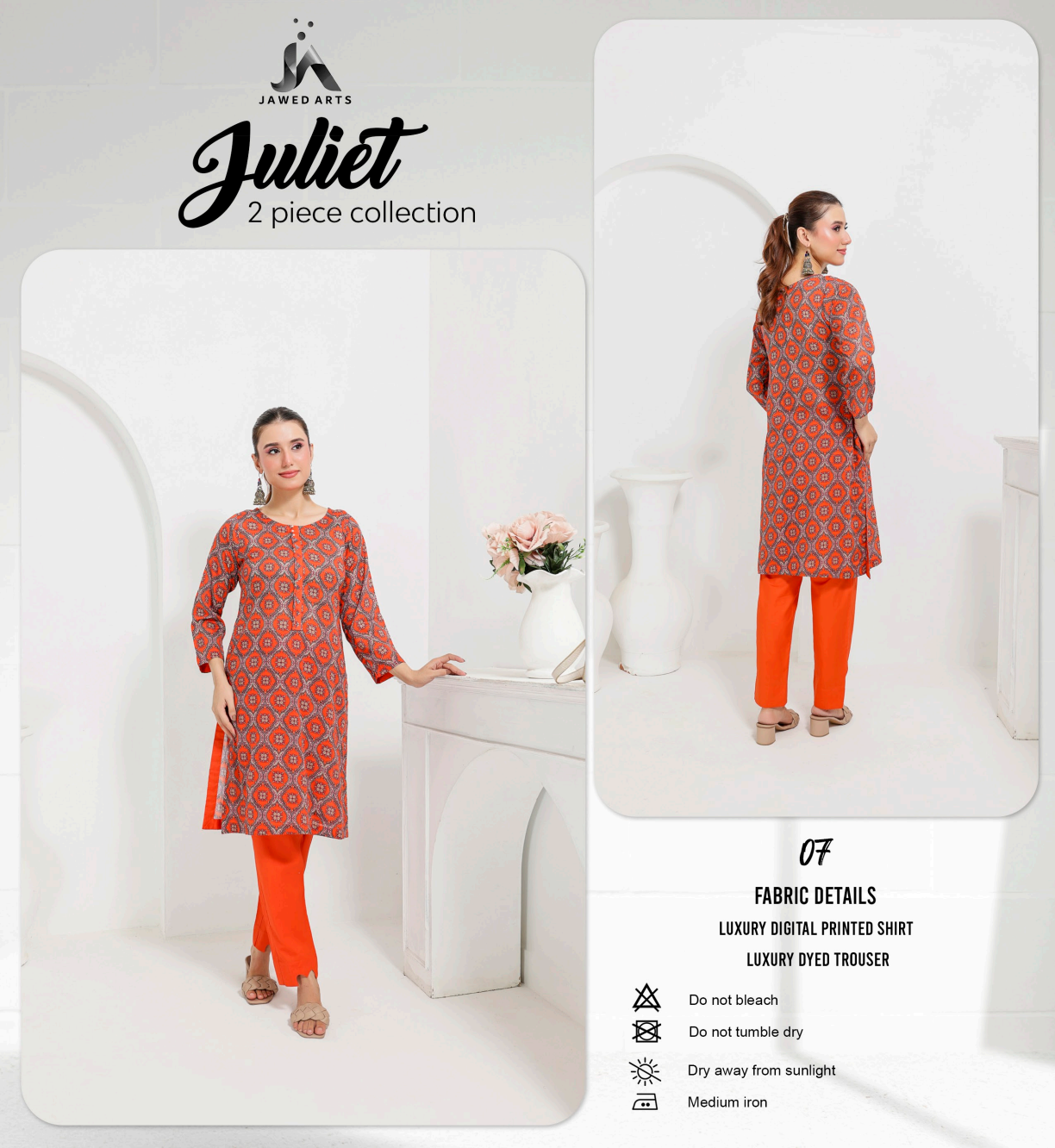 Juliet (S+T) Series 2Pcs Collection By Jawed Arts®️ Design No: 7