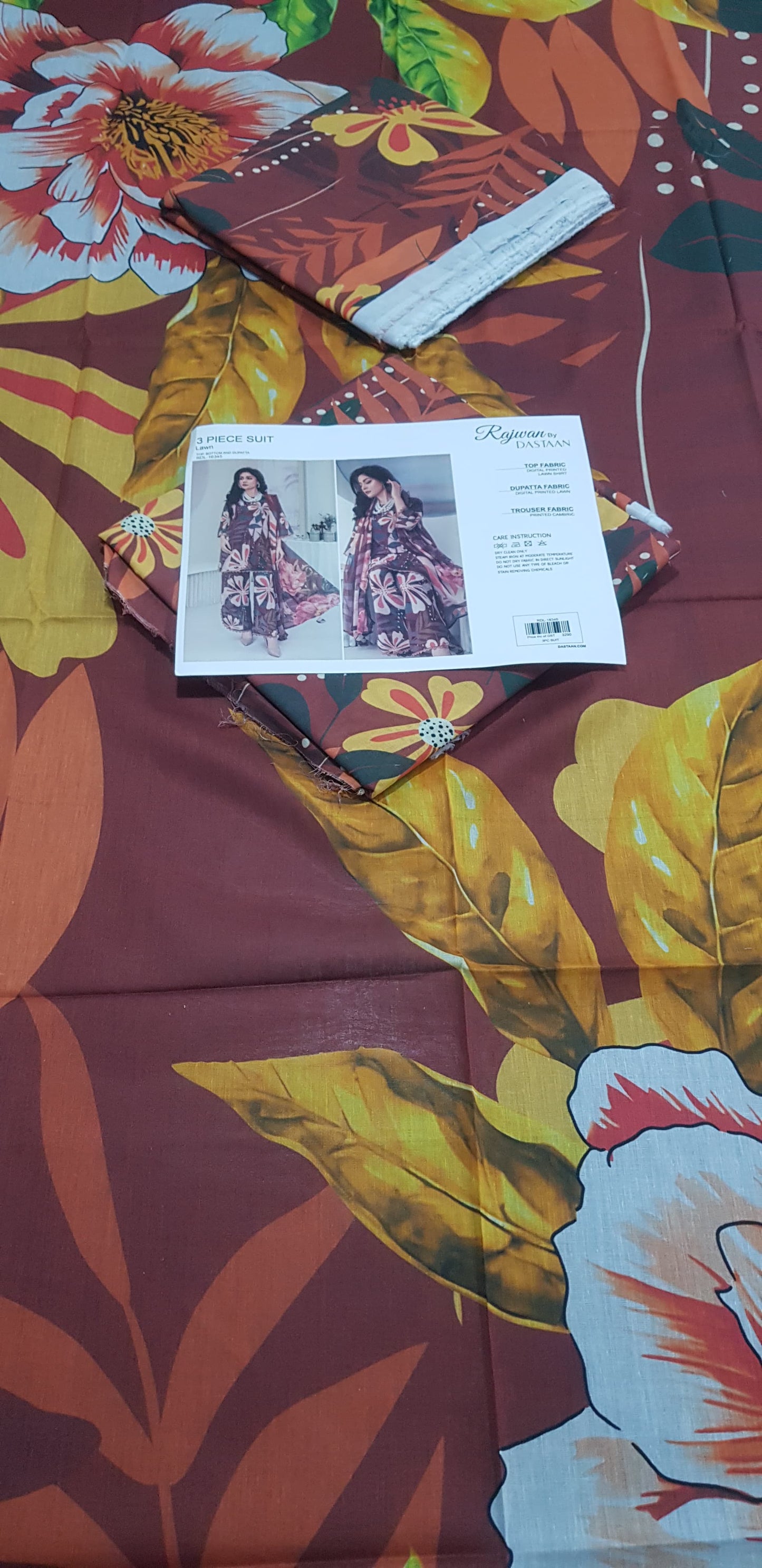 Rajwan by DASTAAN Lawn Unstitched Lawn 100% Original Lawn 3 Pieces ❤️🔥