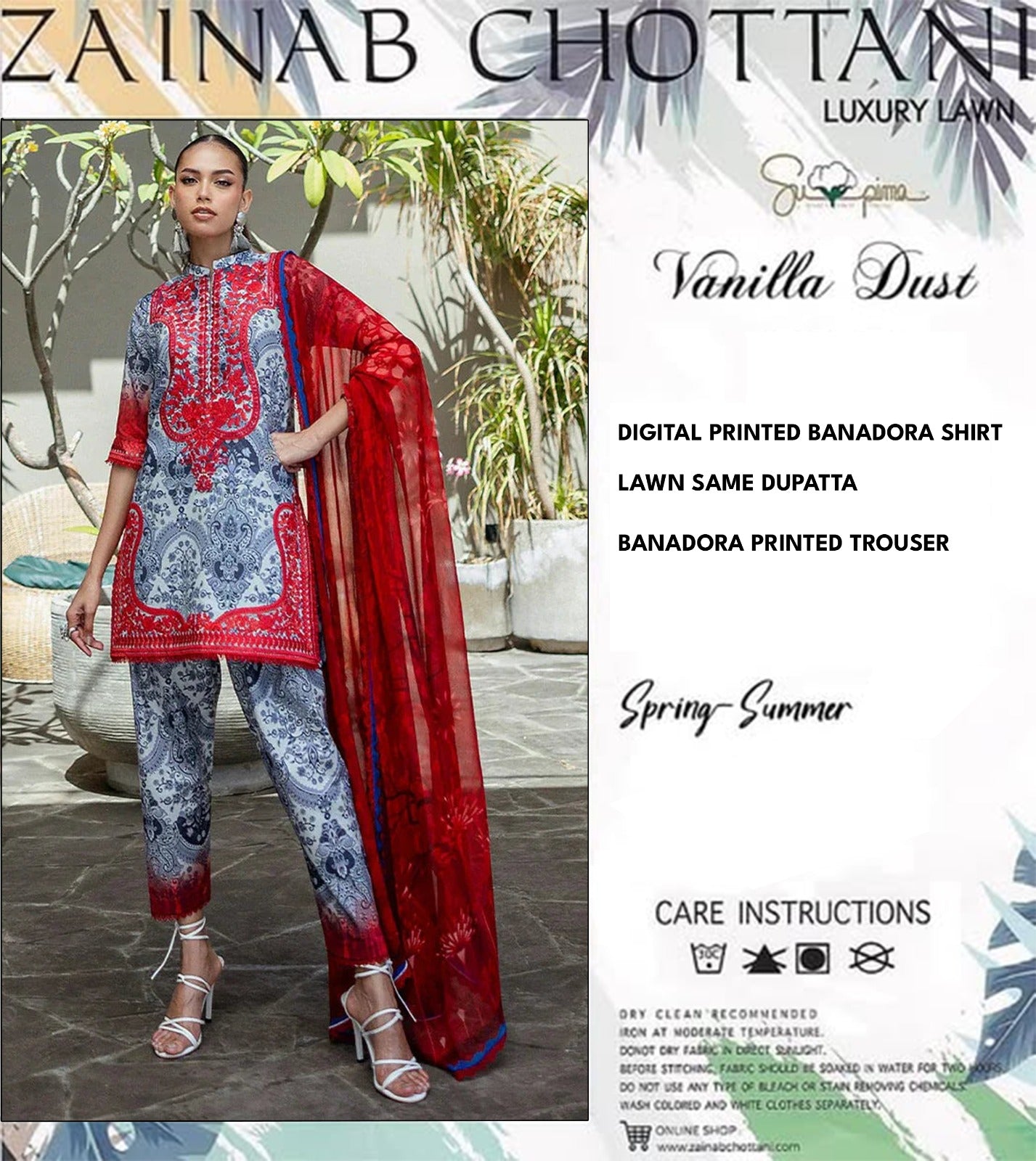 Zainab Chottani Banadora Unstitched 3Pπ₯