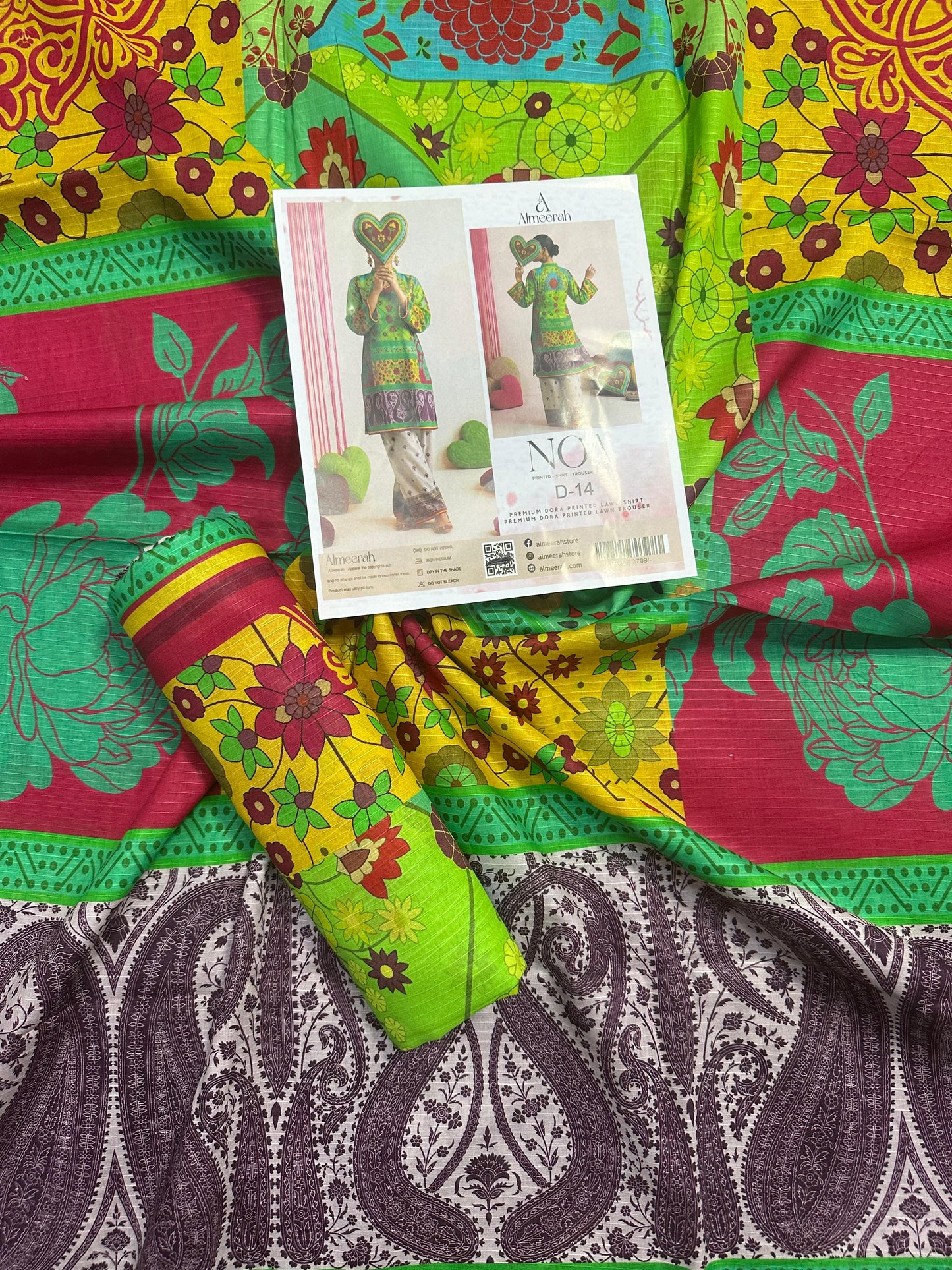Almeerah - NOA 2 Pcs Unstitched collection Design No 14