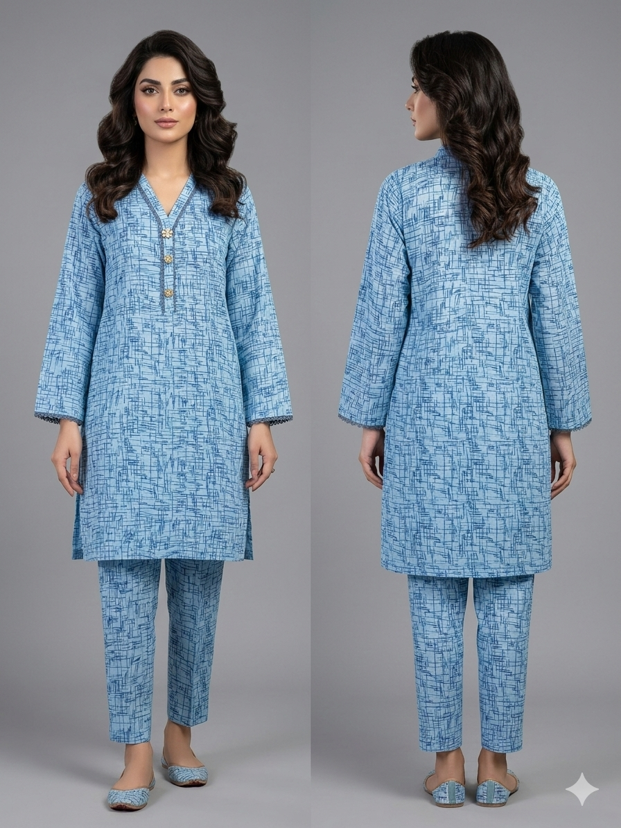 SANASAFINAZ Stitched CORDSET 2PCs Cotton β Ready to Wear