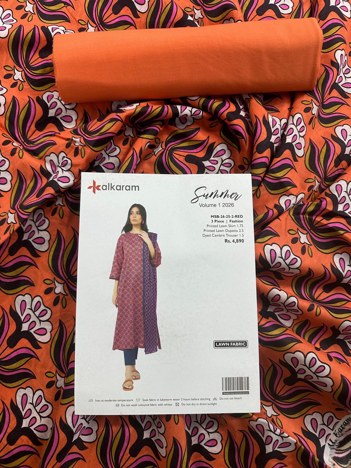 Alkaram Premium Unstitched Collection Digital Printed 2-Piece Suit