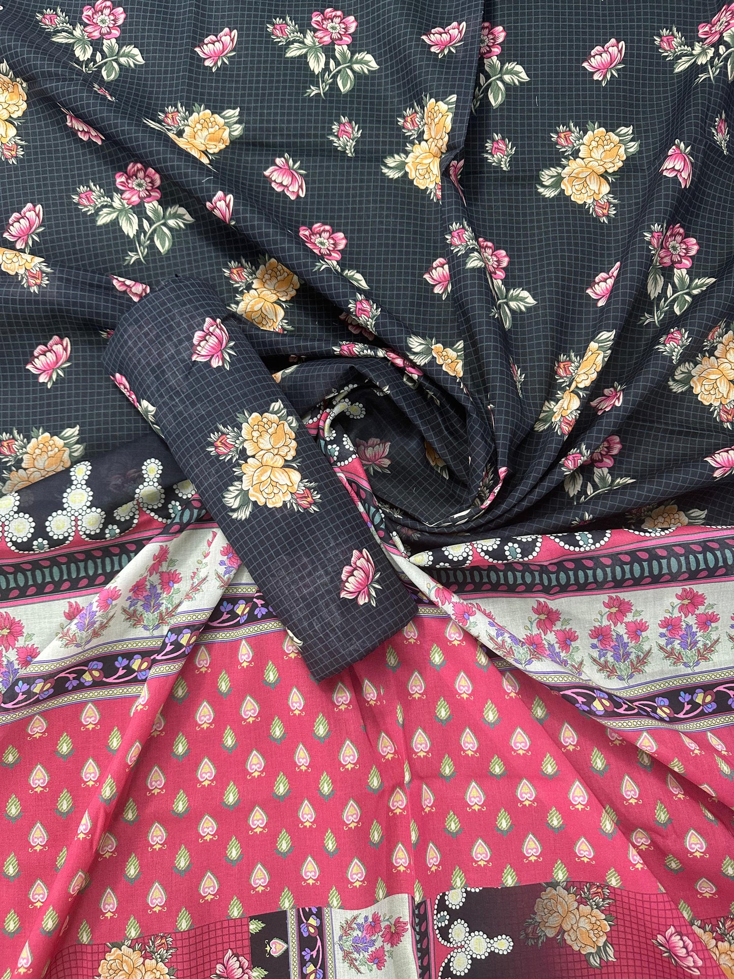 Al Dawood Textile D#16 (S+T) Unstitched Printed Cordset Collection