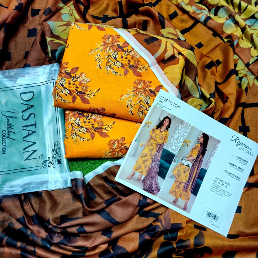 Rajwan by DASTAAN Lawn Unstitched Lawn 100% Original Lawn 3 Pieces ❤️🔥