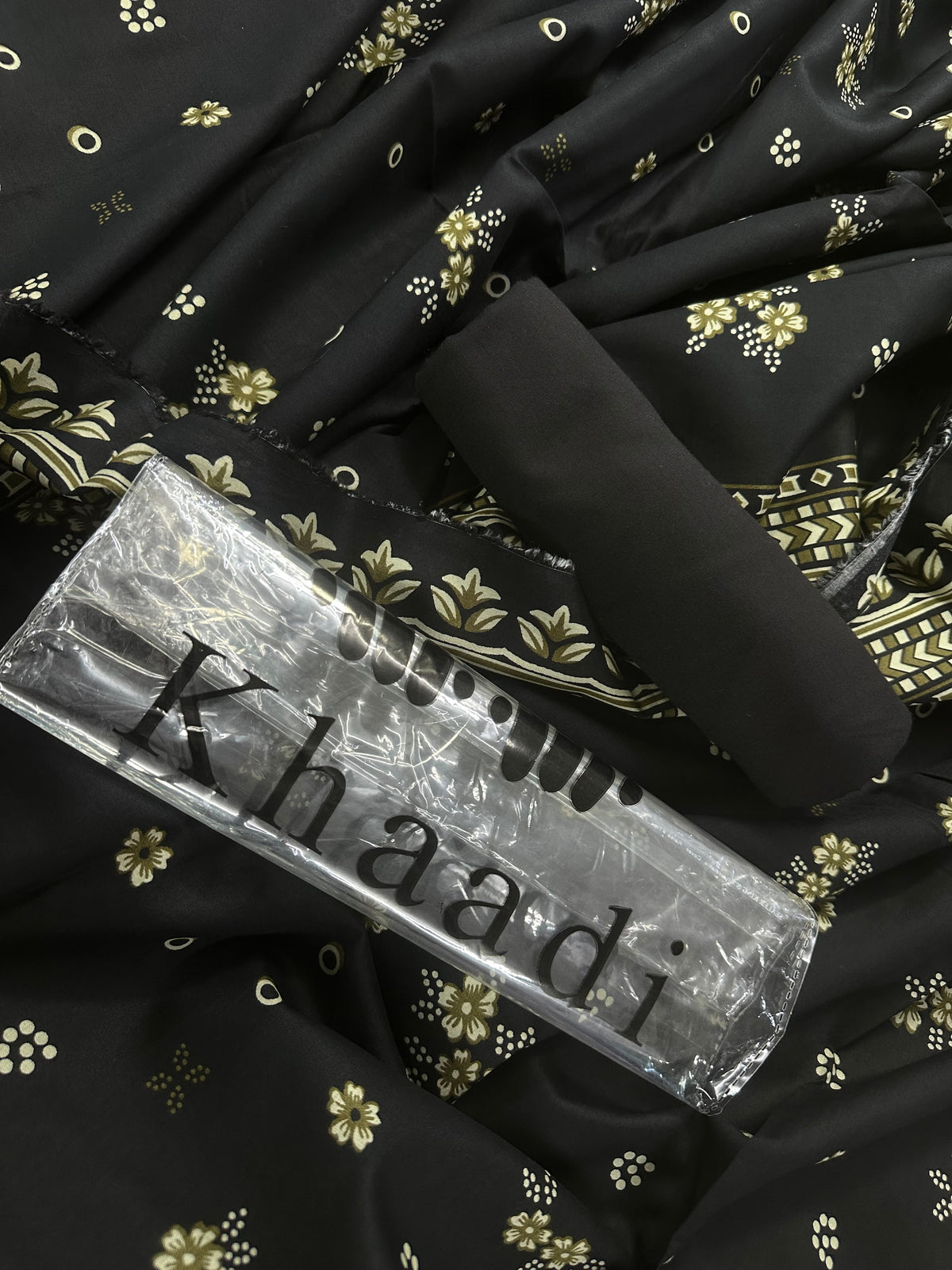 Khaadi Black Printed 2Pcs
