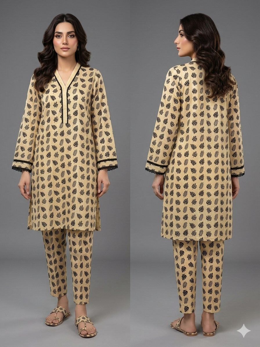 SANASAFINAZ Stitched CORDSET 2PCs Cotton β Ready to Wear