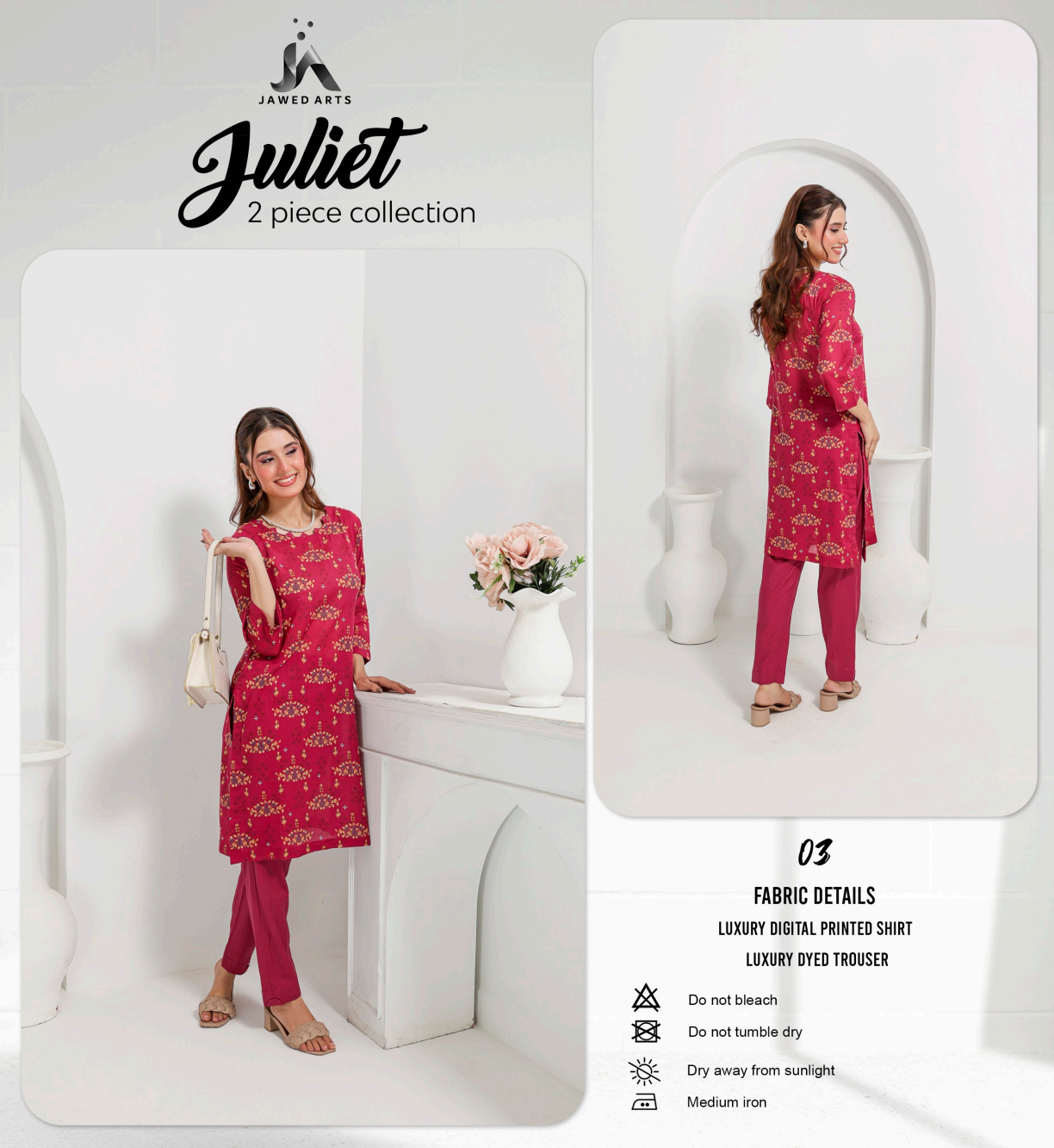 Juliet (S+T) Series 2Pcs Collection By Jawed Arts®️ Design No: 3