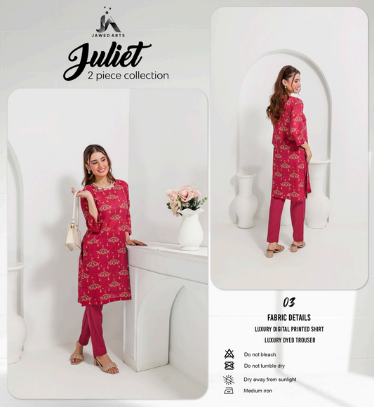 Juliet (S+T) Series 2Pcs Collection By Jawed Arts®️ Design No: 3