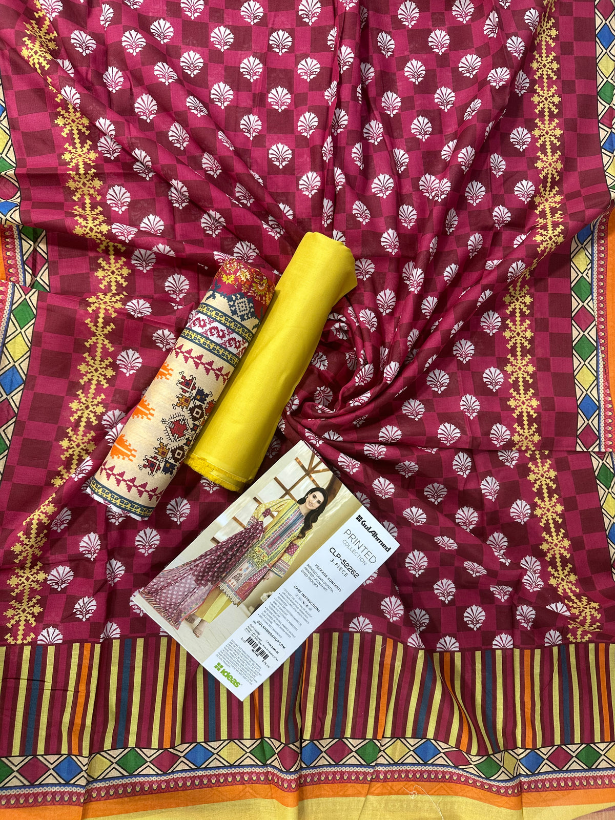 Gul Ahmed CLP-52262 Printed 3Pcs