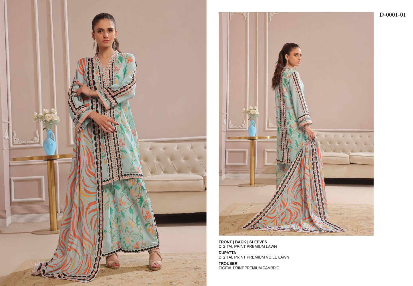 100% Original Spiendor Pop by MoosaJee Farooq Textile Lawn Unstitched 3 Pieces ❤️🔥