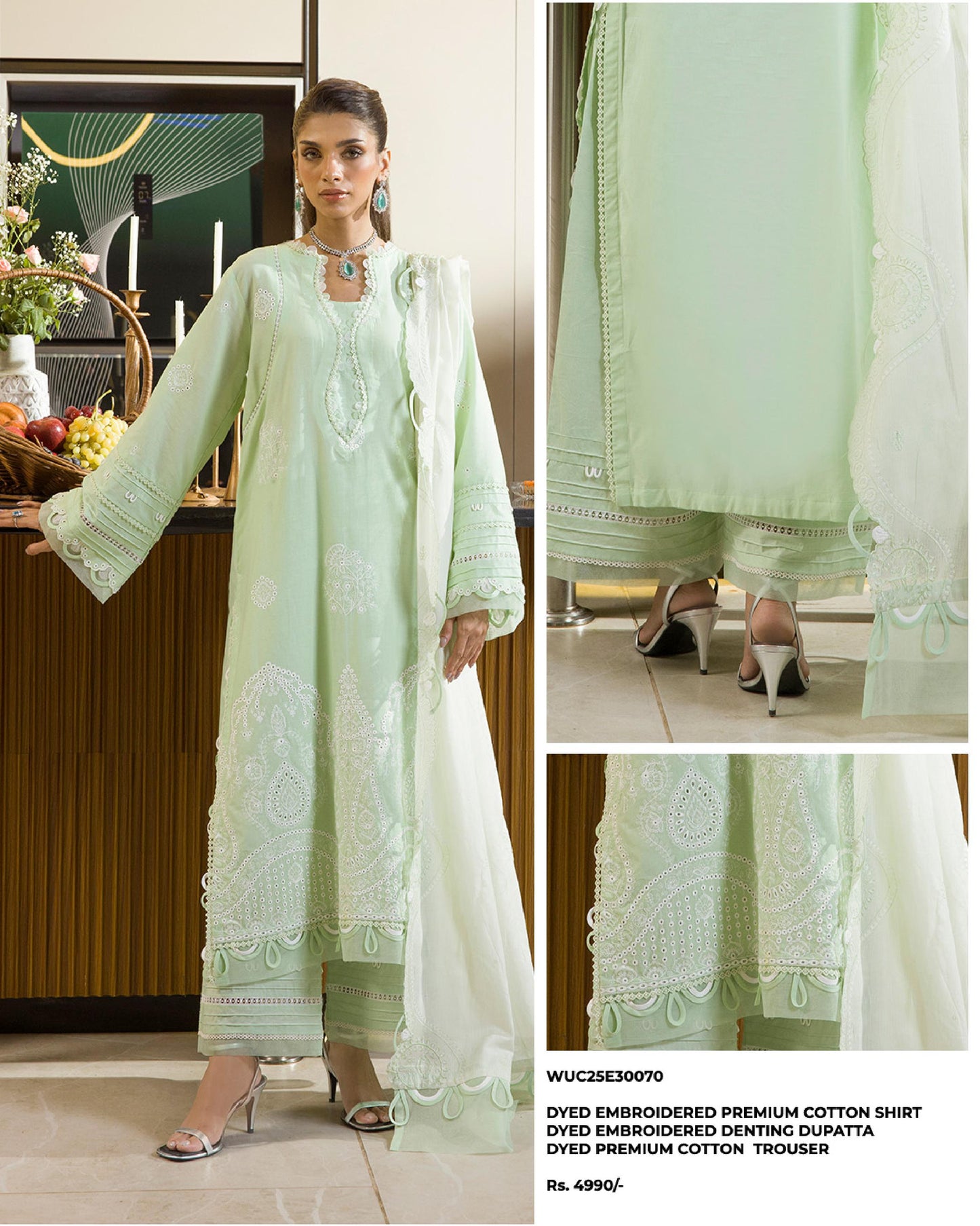 πΈβ¨ Zellbury Signature Unstitched Fancy Chikankari Luxury 3 Pieces β¨πΈ