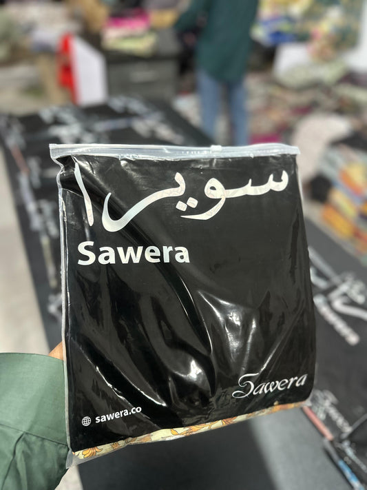 π SAWERA BANADORA 100% Original Lawn 2 PC Unstitched β Series 2025 π