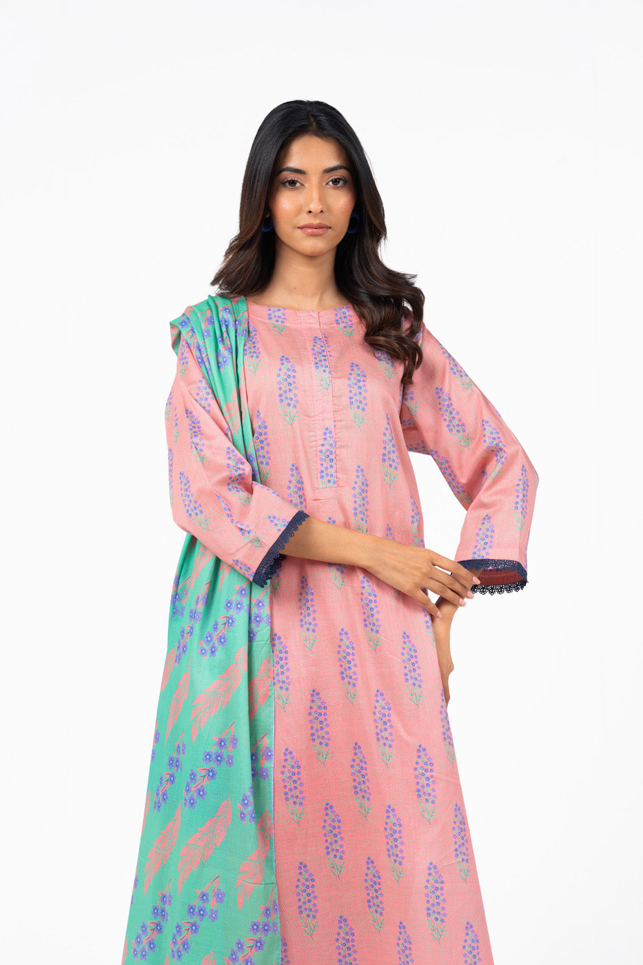 alkaram prints Digital Lawn Unstitched 3 Pieces ❤️