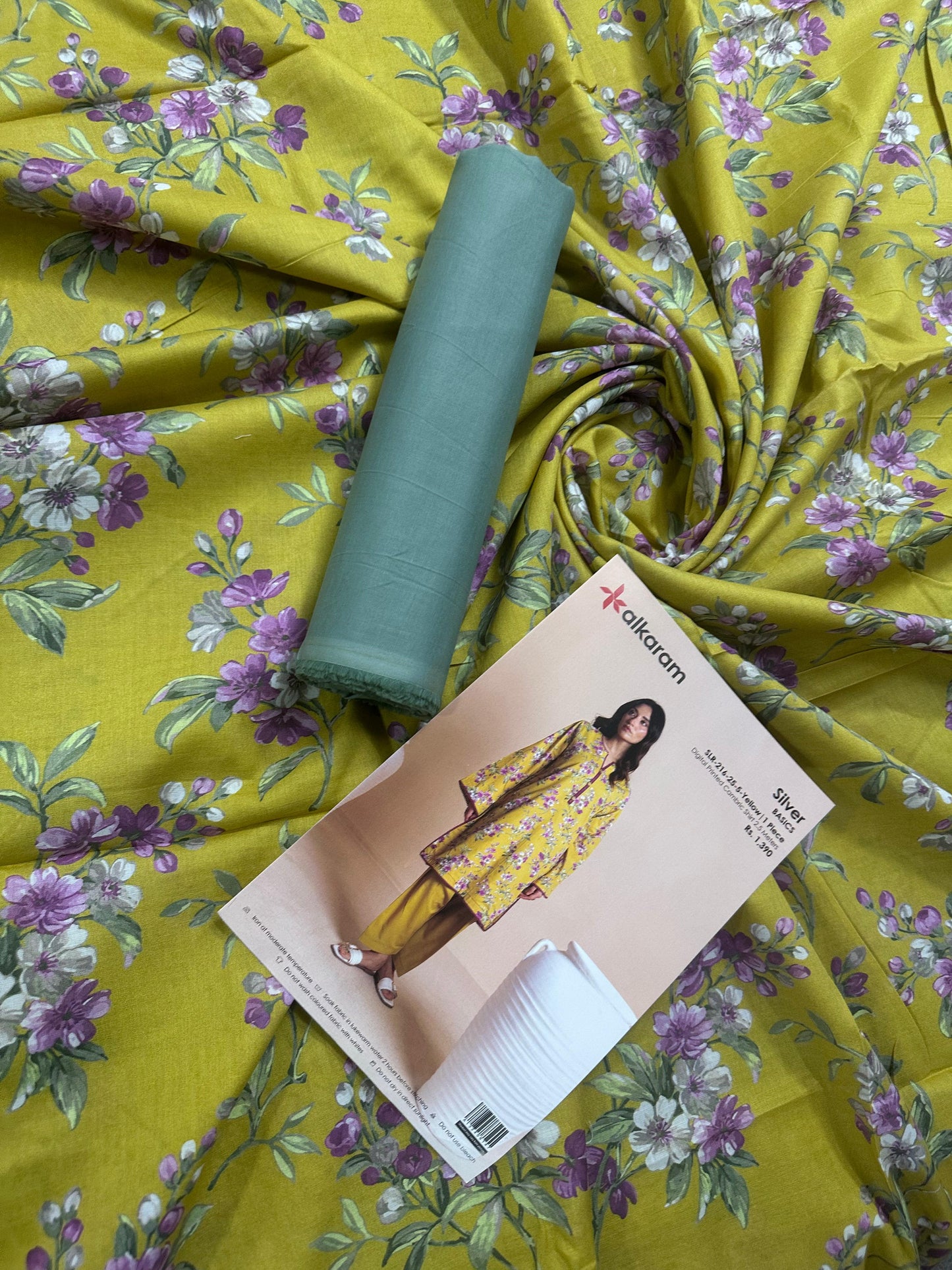 Alkaram Yellow 2Pcs S+T