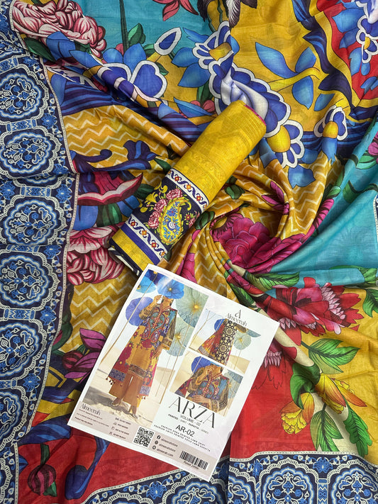 Almeerah ARZA – PRINTED 2PC Premium Lawn Collection