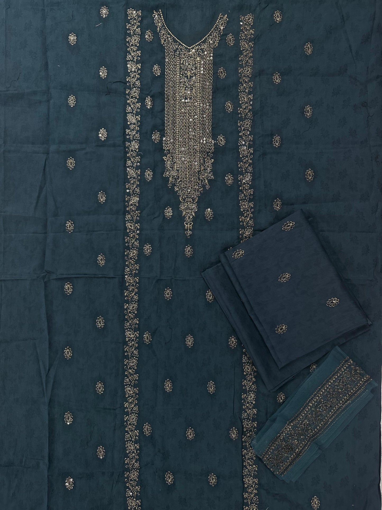 BeechTree Navy Embroidery Shirt 1Pcs Collection