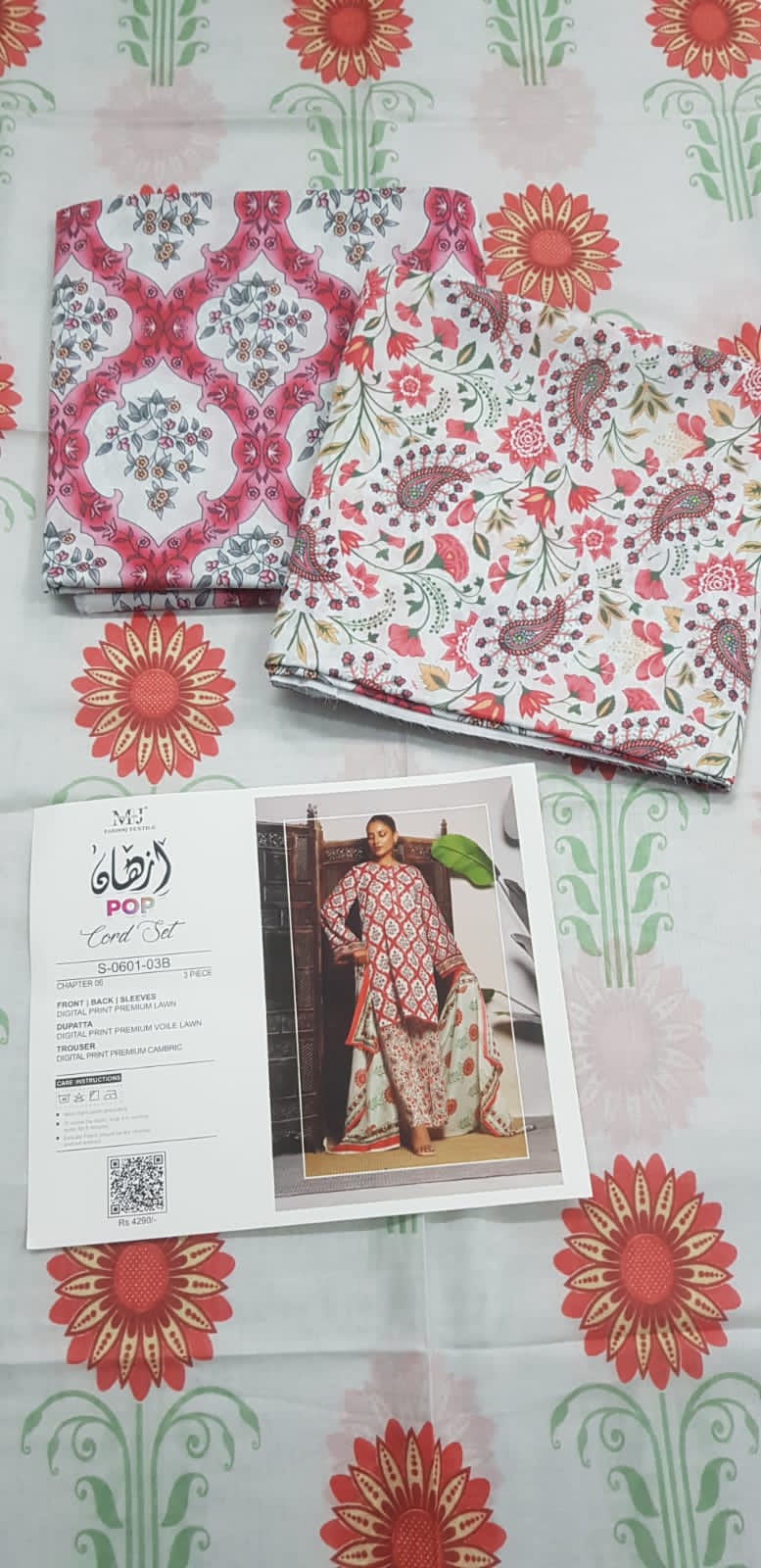 MoosaJee 100% Original Pop Series Unstitched Cord๐๐ฅ