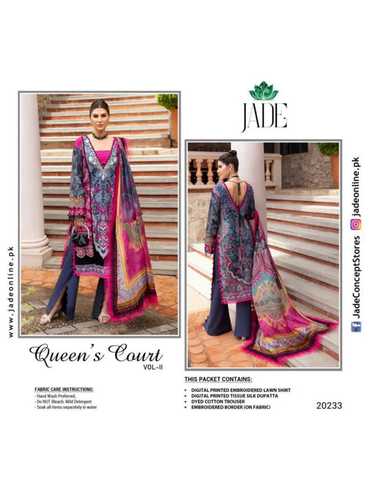 Jade Unstitched Lawn 3 Pieces in Wholesale Price π₯π§‘