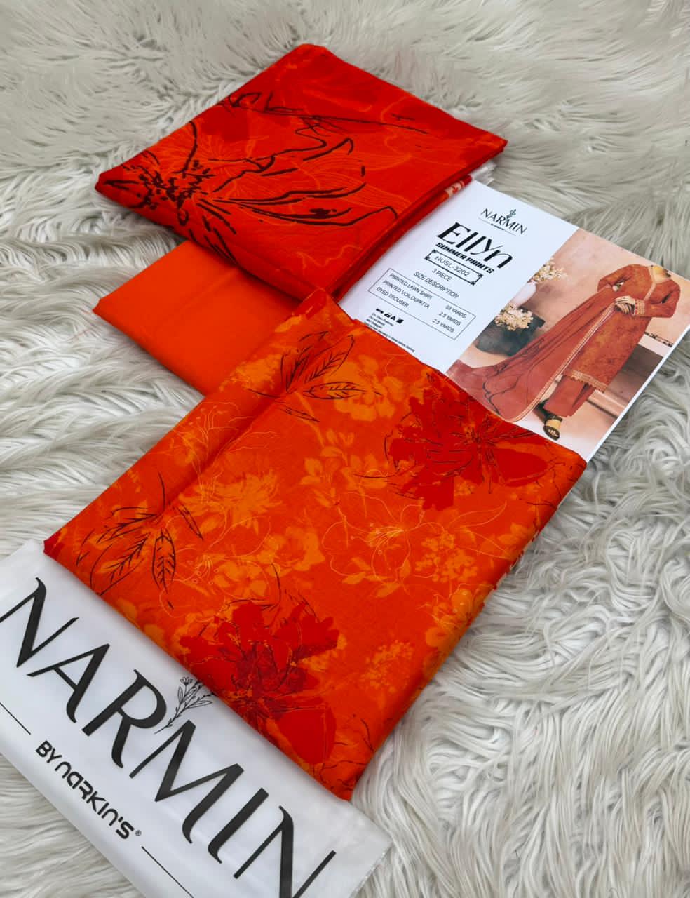 NARMIN Ellyn 100% Original Unstitched Lawn β€οΈ by NARKINS